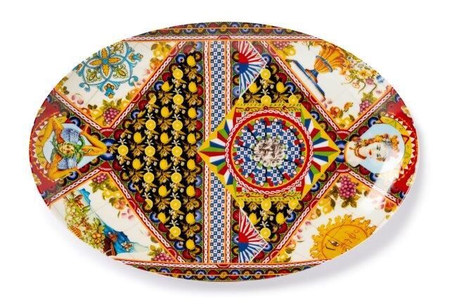 Rosalia Porselen Oval Tabak 41 X 27 Cm