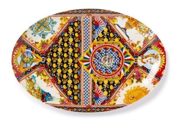 Rosalia Porselen Oval Tabak 41 X 27 Cm