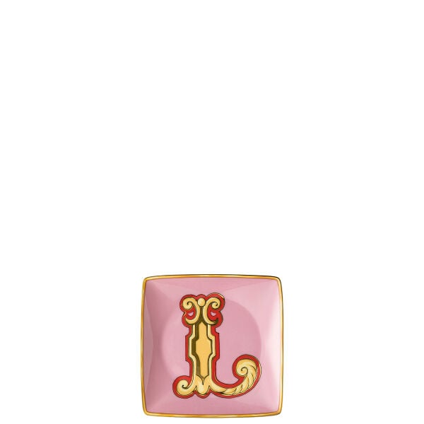 Holiday Alphabet 12cm Kare Tabak- L