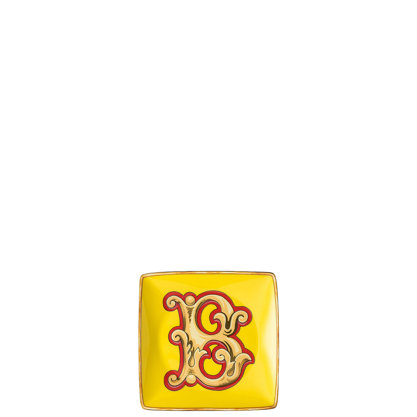 Holiday Alphabet 12cm Kare Tabak- B