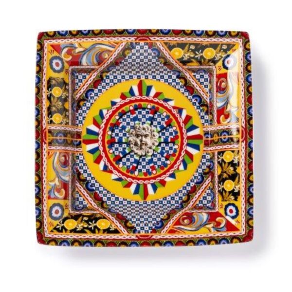 Rosalia Porselen Kare Tabak 21 X 21 Cm