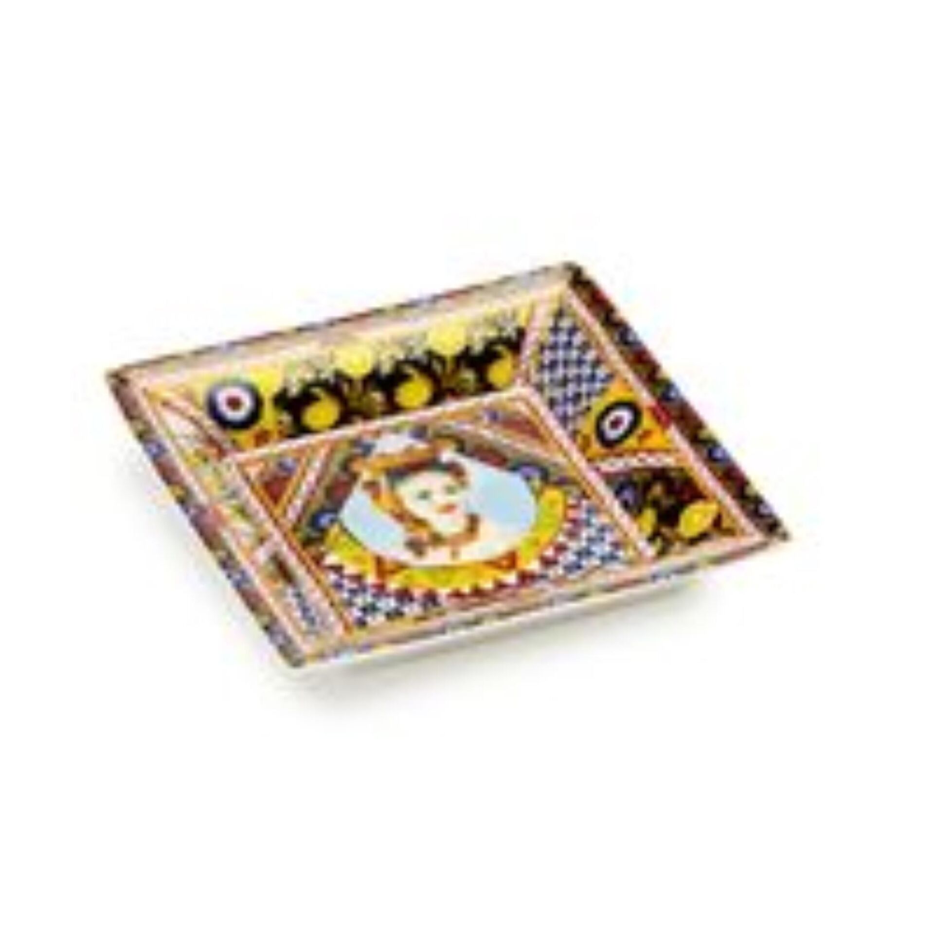 Rosalia Porselen Kare Tabak 14 X 14 Cm