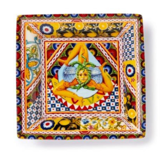 Rosalia Porselen Kare Tabak 12 X 12 Cm