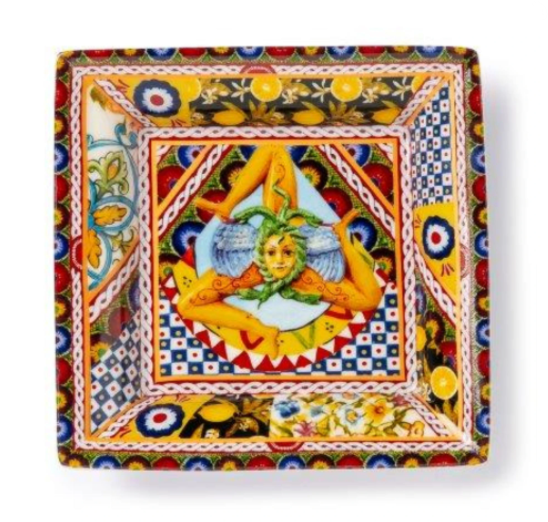 Rosalia Porselen Kare Tabak 12 X 12 Cm