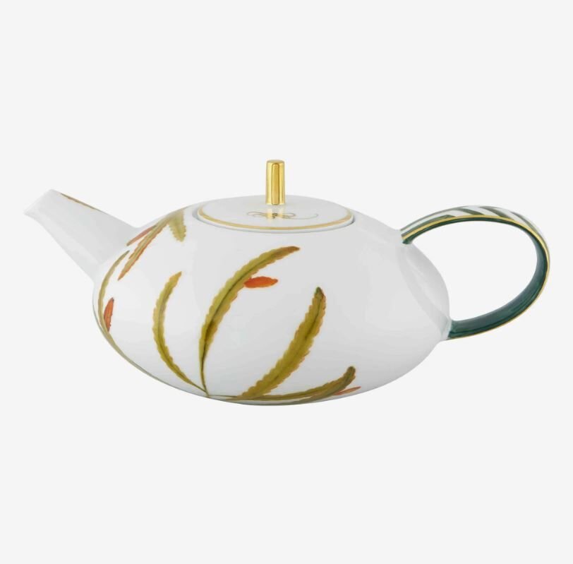 Amazonia Beyaz Porselen Demlik 1300 Ml