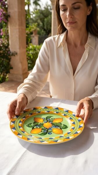Limonaia Pasta Tabağı Yeşil 22 cm