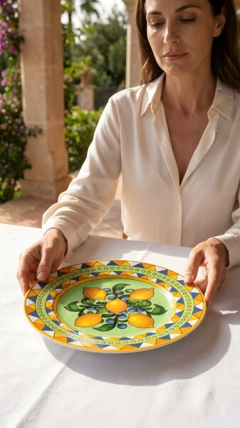 Limonaia Pasta Tabağı Yeşil 22 cm