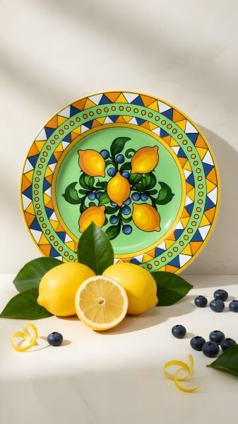 Limonaia Pasta Tabağı Yeşil 22 cm