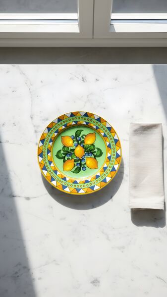 Limonaia Pasta Tabağı Yeşil 22 cm