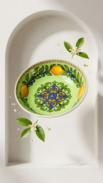 Limonaia Kase Yeşil 20 cm