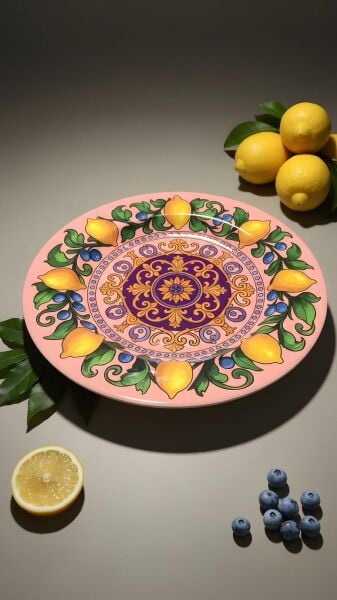 Limonaia Yemek Tabağı Pembe 28 cm