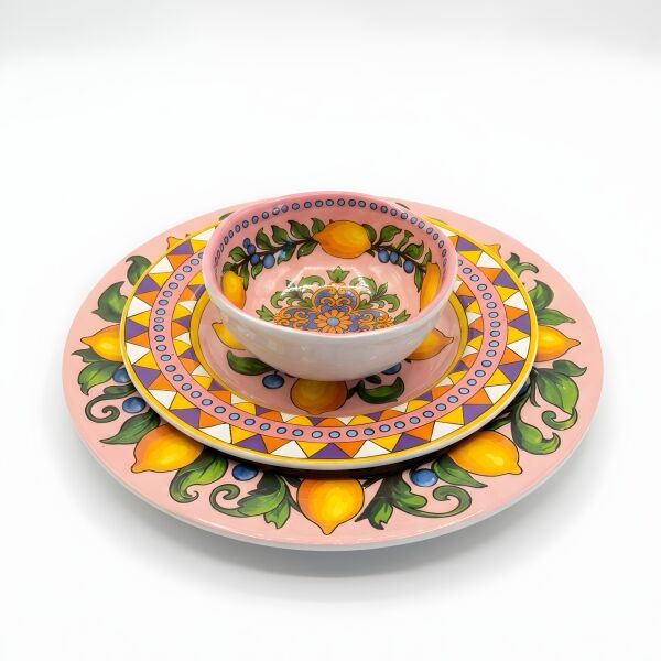 Limonaia Yemek Tabağı Pembe 28 cm