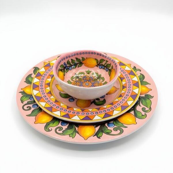 Limonaia Yemek Tabağı Pembe 28 cm