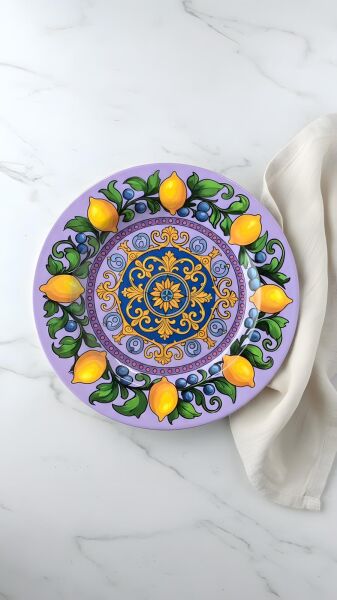Limonaia Yemek Tabağı Mor 28 cm