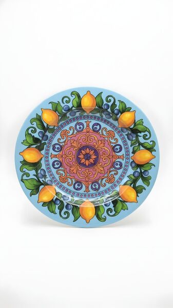 Limonaia Yemek Tabağı Mavi 28 cm