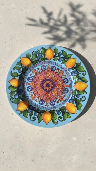 Limonaia Yemek Tabağı Mavi 28 cm