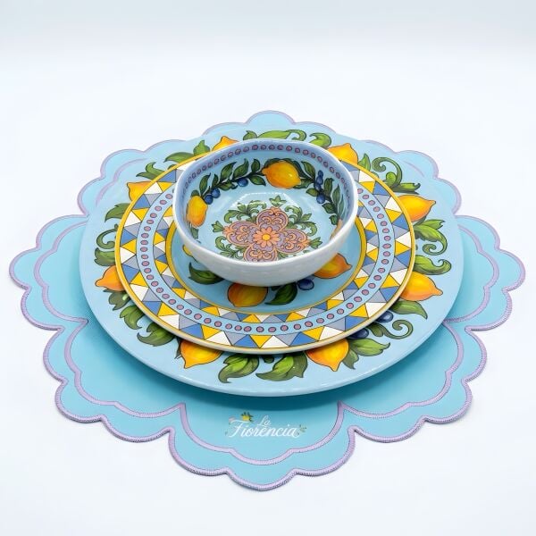 Limonaia Yemek Tabağı Mavi 28 cm