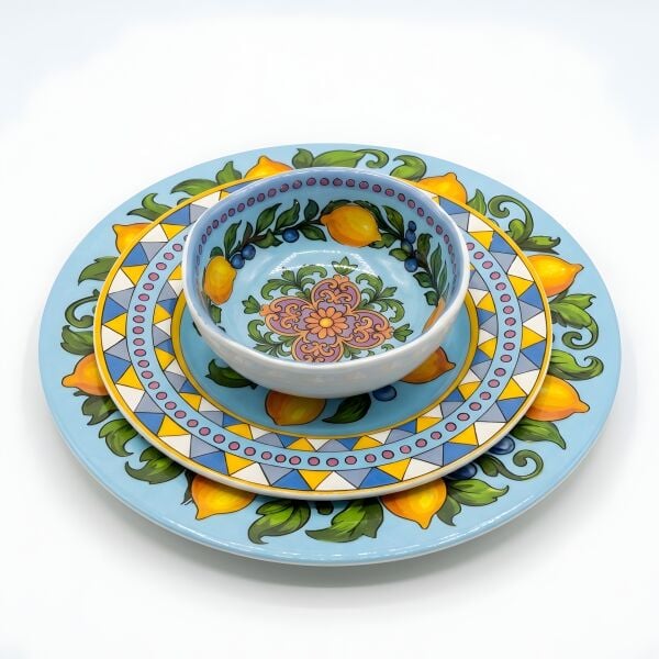Limonaia Yemek Tabağı Mavi 28 cm