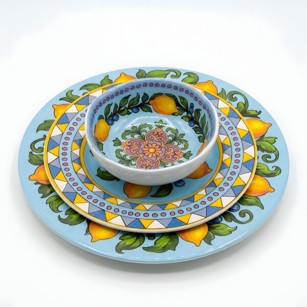Limonaia Yemek Tabağı Mavi 28 cm