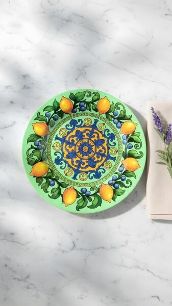 Limonaia Yemek Tabağı Yeşil 28 cm