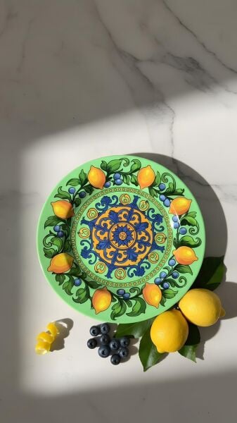 Limonaia Yemek Tabağı Yeşil 28 cm