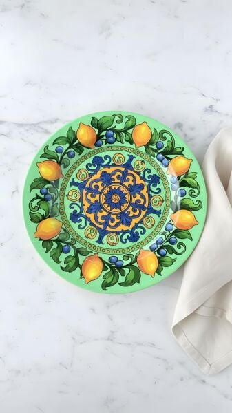 Limonaia Yemek Tabağı Yeşil 28 cm