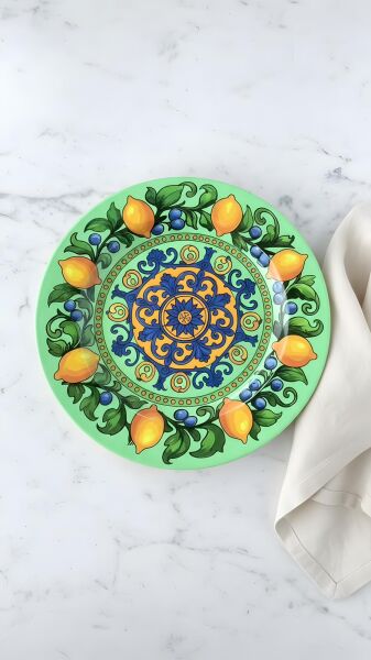 Limonaia Yemek Tabağı Yeşil 28 cm