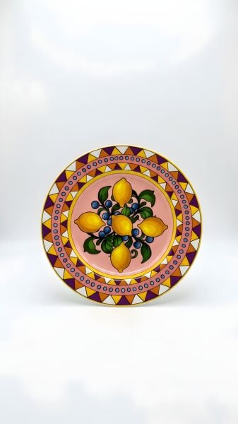 Limonaia Pasta Tabağı Pembe 22 cm