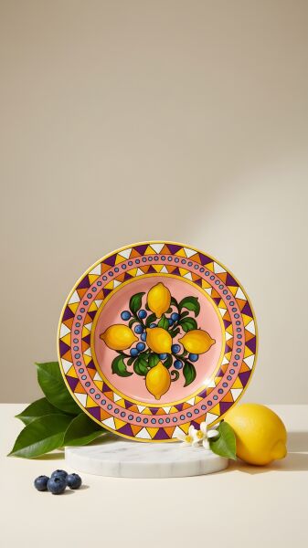 Limonaia Pasta Tabağı Pembe 22 cm