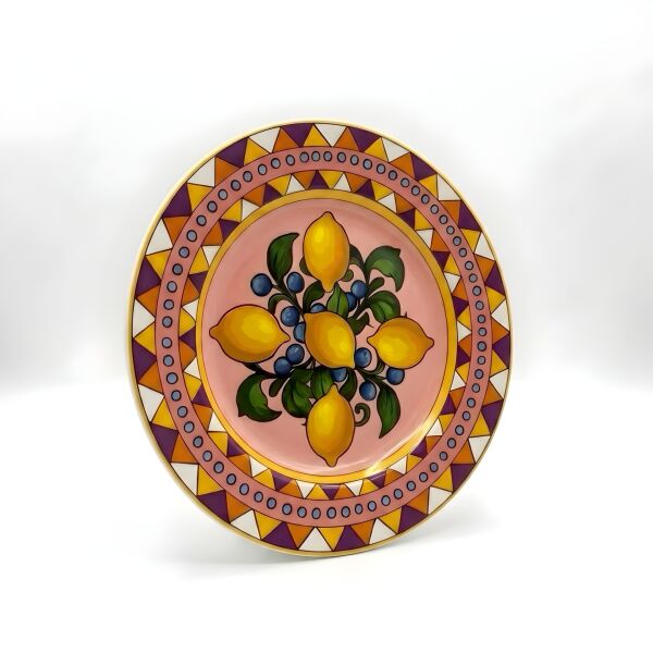 Limonaia Pasta Tabağı Pembe 22 cm