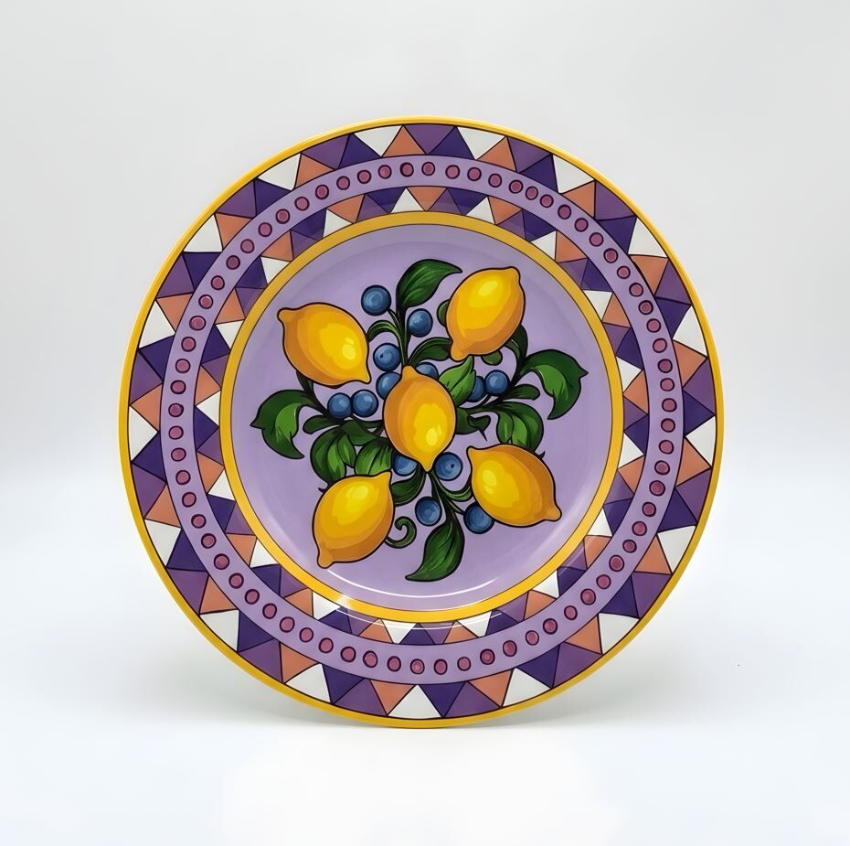 Limonaia Pasta Tabağı Mor 22 cm