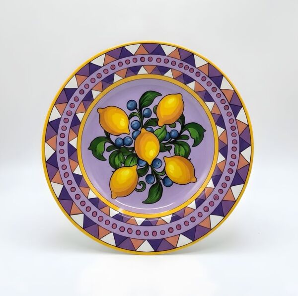 Limonaia Pasta Tabağı Mor 22 cm