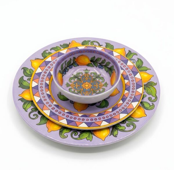 Limonaia Pasta Tabağı Mor 22 cm