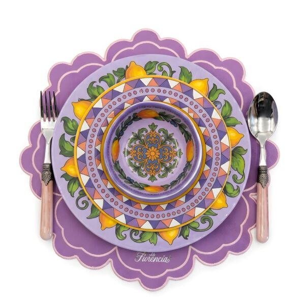 Limonaia Pasta Tabağı Mor 22 cm