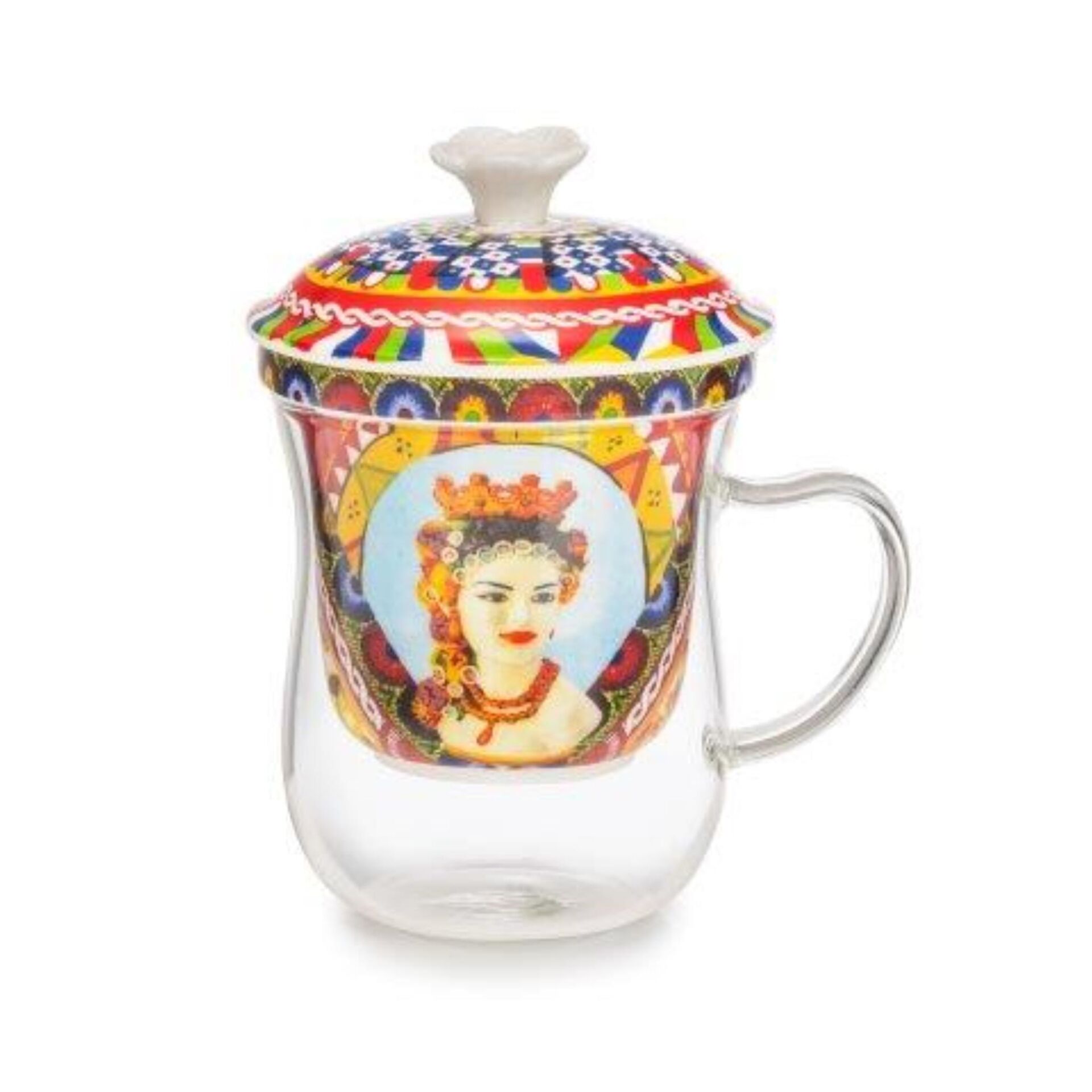 Rosalia Porselen Süzgeçli Bardak 15 Cm