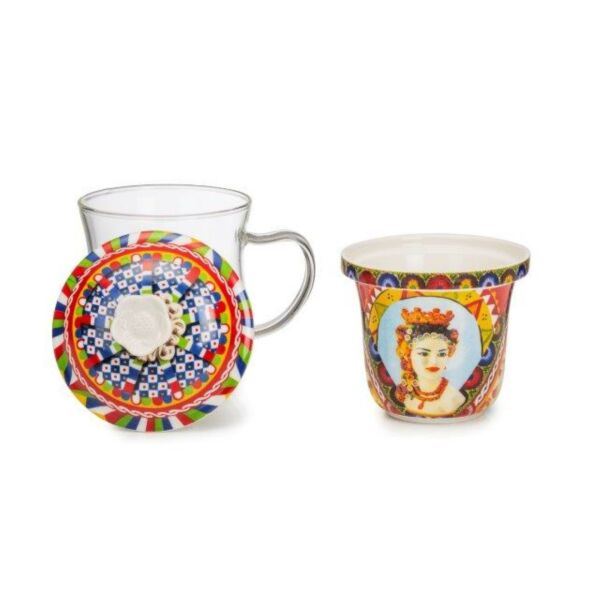 Rosalia Porselen Süzgeçli Bardak 15 Cm