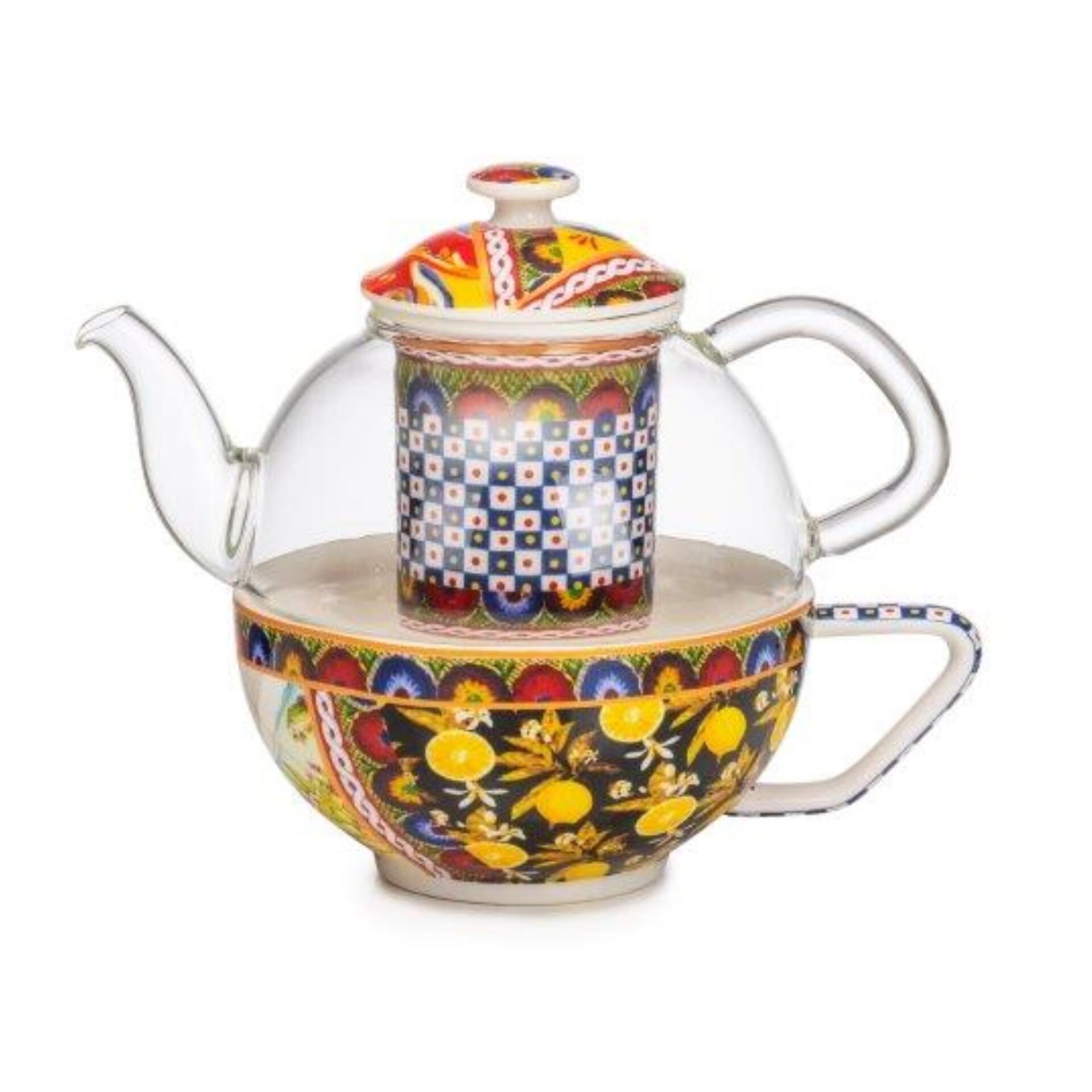 Rosalia Porselen Demlik Seti 14 X 16 Cm