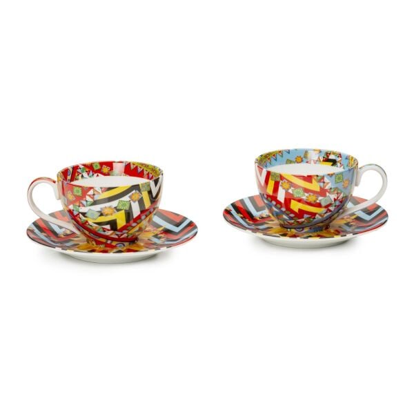 Mediterrano Porselen İkili Kahve Fincanı Seti