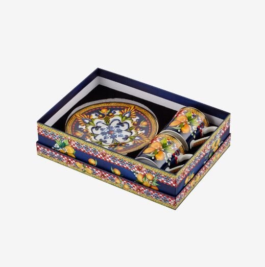 Mavi Porselen Kahve Fincan Seti 120 ml