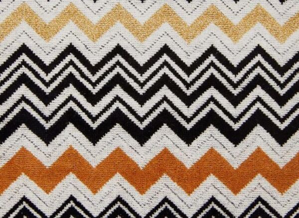 Bernard Siyah Çok Renkli Zigzag Desenli Kutulu El Havlusu Seti 6'lı