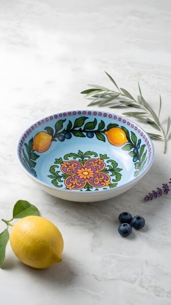 Limonaia Kase Mavi 20 cm