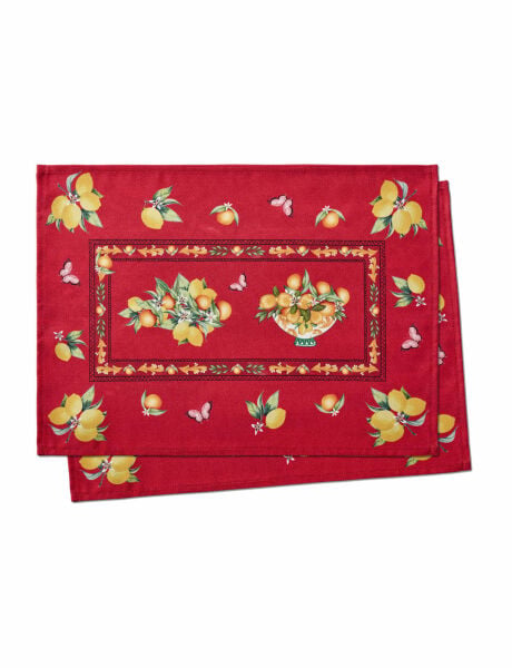 Kırmızı Polyester 2 li Amerikan Servisi 35x50 cm