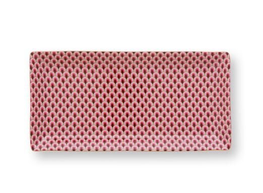 Kırmızı Porselen 2 li Sushi Seti 23X11 Cm