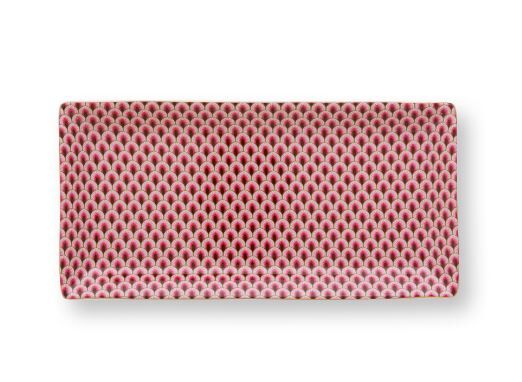 Kırmızı Porselen 2 li Sushi Seti 23X11 Cm