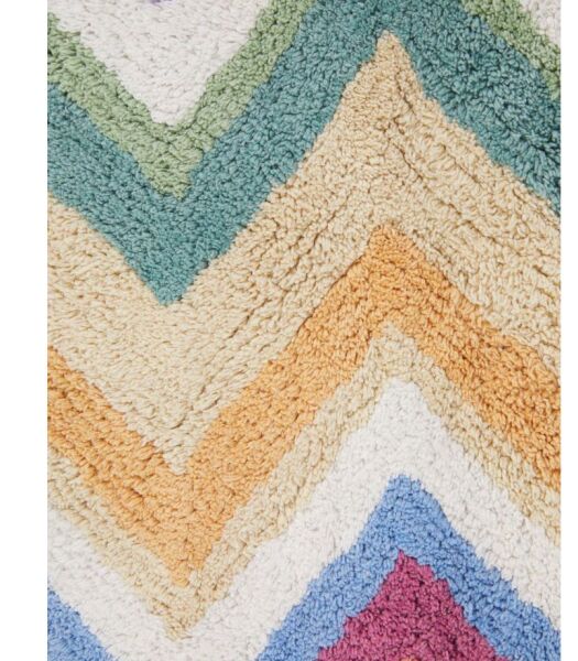 Amone 159- Turuncu Çok Renkli Banyo Halısı 70 x 160 cm