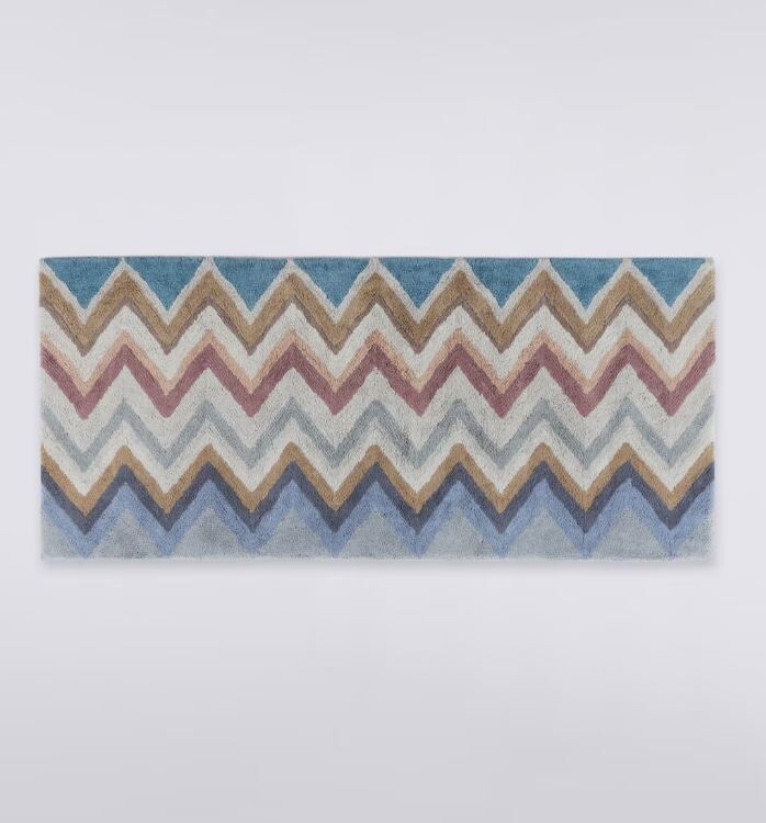 Amone 160- Siyah Çok Renkli Banyo Halısı 70 x 160 cm