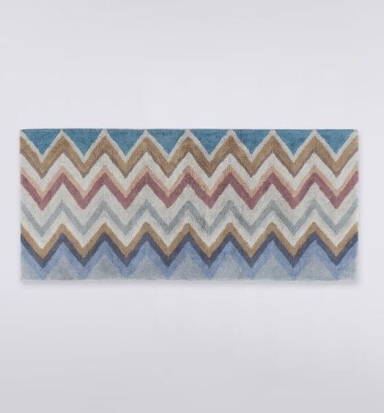 Amone 160- Siyah Çok Renkli Banyo Halısı 70 x 160 cm