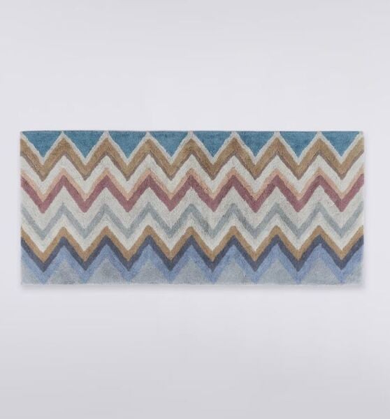 Amone 160- Siyah Çok Renkli Banyo Halısı 70 x 160 cm