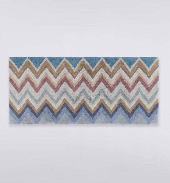 Amone 160- Siyah Çok Renkli Banyo Halısı 70 x 160 cm