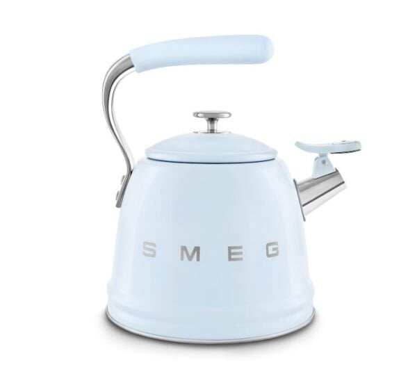 Smeg Retro Islıklı Kettle Pastel Mavi
